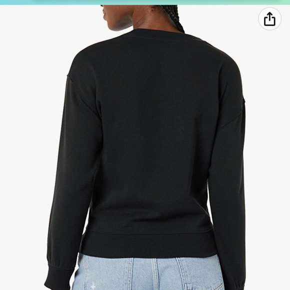 Amazon essentials Women’s pkus size Henley fleece sweatshirt‎ . NWT - Picture 4 of 7